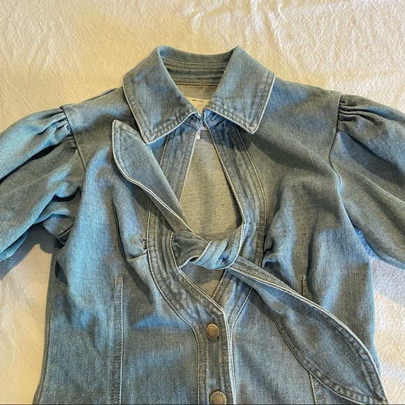 c/meo collective Front Knot Denim Dress - Picture 8 of 12